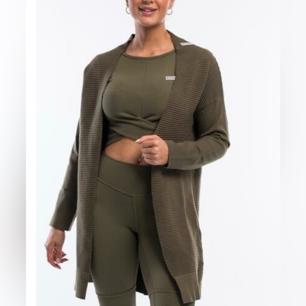 ECHT Chocolate Brown Ribbed Knitwear